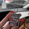 Islam car handings arabic quran AYATUL KURSI travel Dua/Dua al safar stainless steel Car Pendant decoration