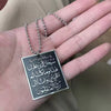 Islam car handings arabic quran AYATUL KURSI travel Dua/Dua al safar stainless steel Car Pendant decoration