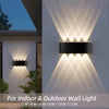 Aluminum LED Wall Lamp Waterproof IP65 interior wall light Up and Down Outdoor Garden Lights